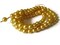 80 6mm Yellow Vintage Plastic Round Pearl Beads